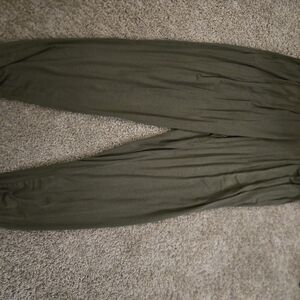 White Mark Olive Joggers for Women